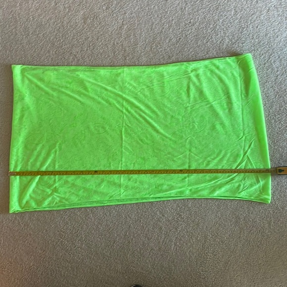 Neon Green Lightweight Infinity Scarf - Picture 4 of 5